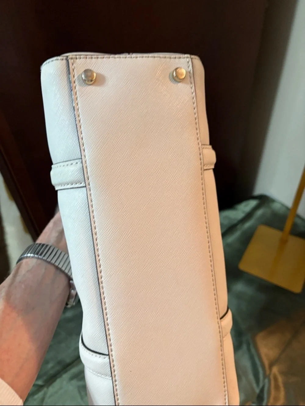 Kate Spade Small Felix Lane Satchel saffiano leather dome bag